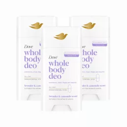 Dove Whole Body Lavender & Chamomile dezodor stift (3x75 ml)
