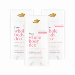Dove Whole Body Raspberry & Rose dezodor stift (3x75 ml)