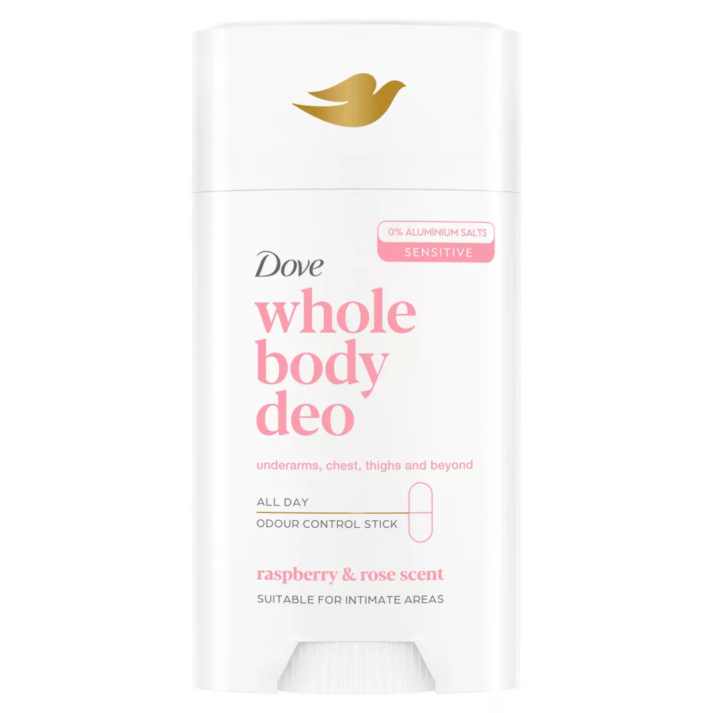 Dove Whole Body Raspberry & Rose dezodor stift (3x75 ml)