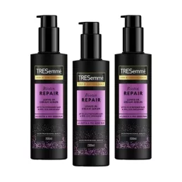   TRESemmé Biotin Repair kiöblítés nélküli hajpakolás töredezett hajra (3x200 ml) + AJÁNDÉK hajturbán