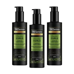   TRESemmé Flawless Waves kiöblítés nélküli hajpakolás a rugalmas hullámokért (3x200 ml) + AJÁNDÉK hajturbán