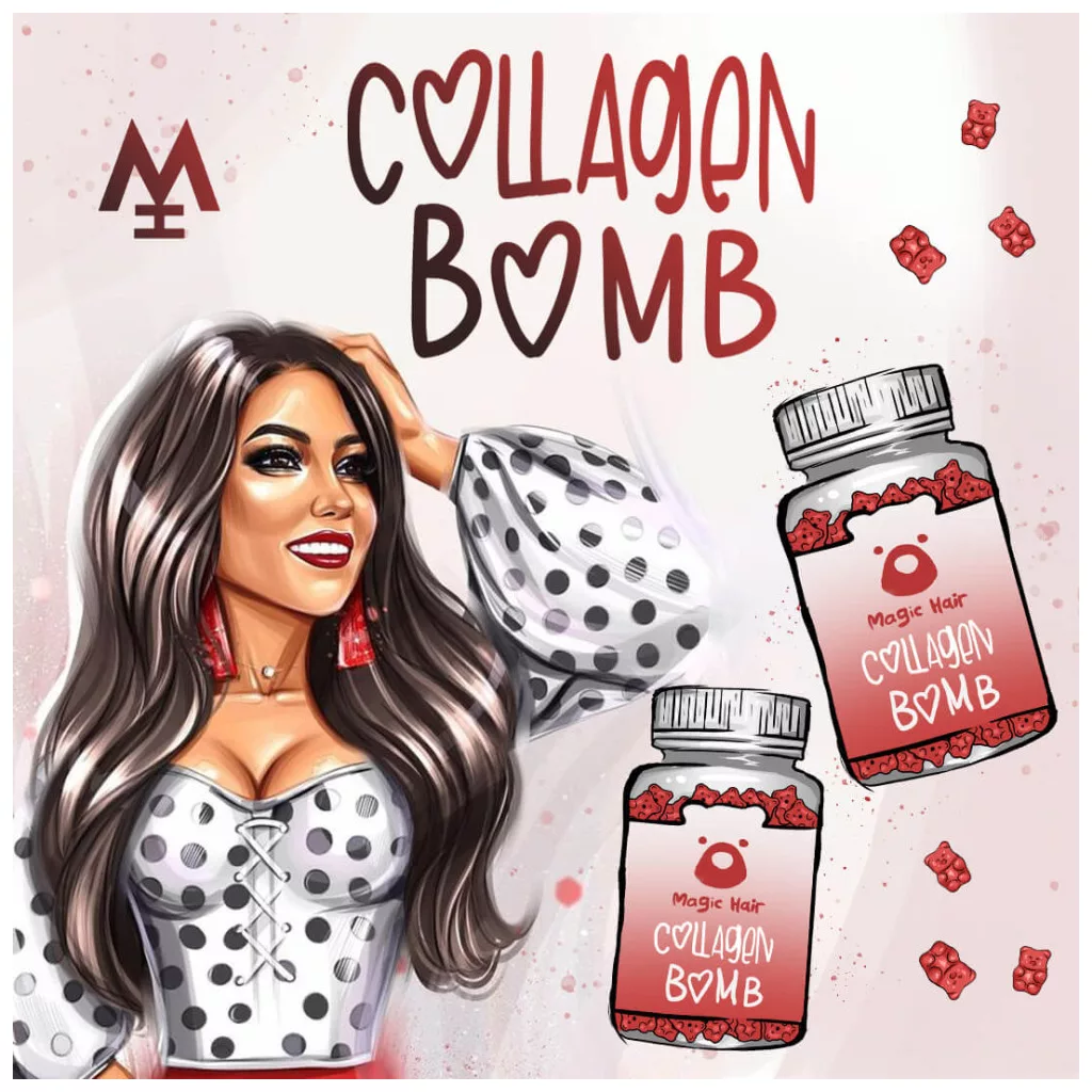 3 havi Magic Hair Collagen Bomb gumivitamin kúra az egészséges bőrért csomag