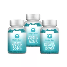 3 havi Magic Hair Keratin Bomb hajvitamin kúra csomag