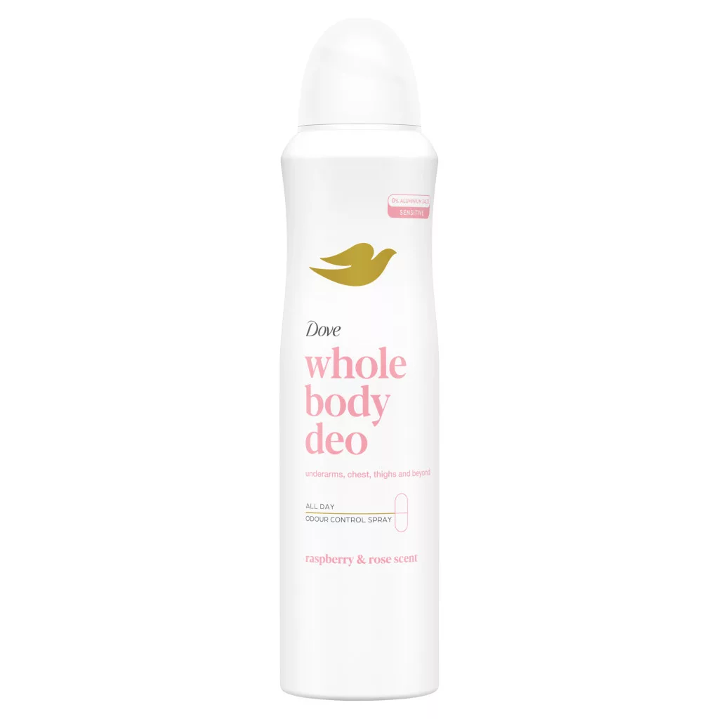 Dove Whole Body Raspberry & Rose dezodor (3x150 ml)