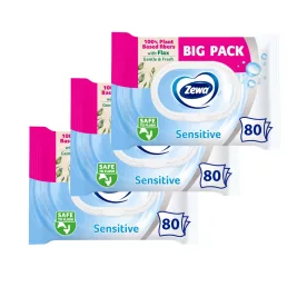 Zewa Sensitive nedves toalettpapír (3x80 db)