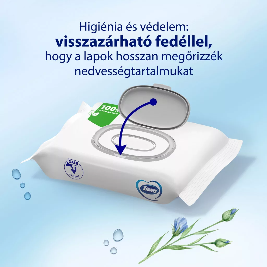 Zewa Sensitive nedves toalettpapír (3x80 db)