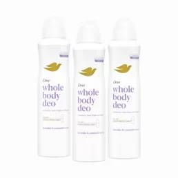 Dove Whole Body Lavender & Chamomile dezodor (3x150 ml)