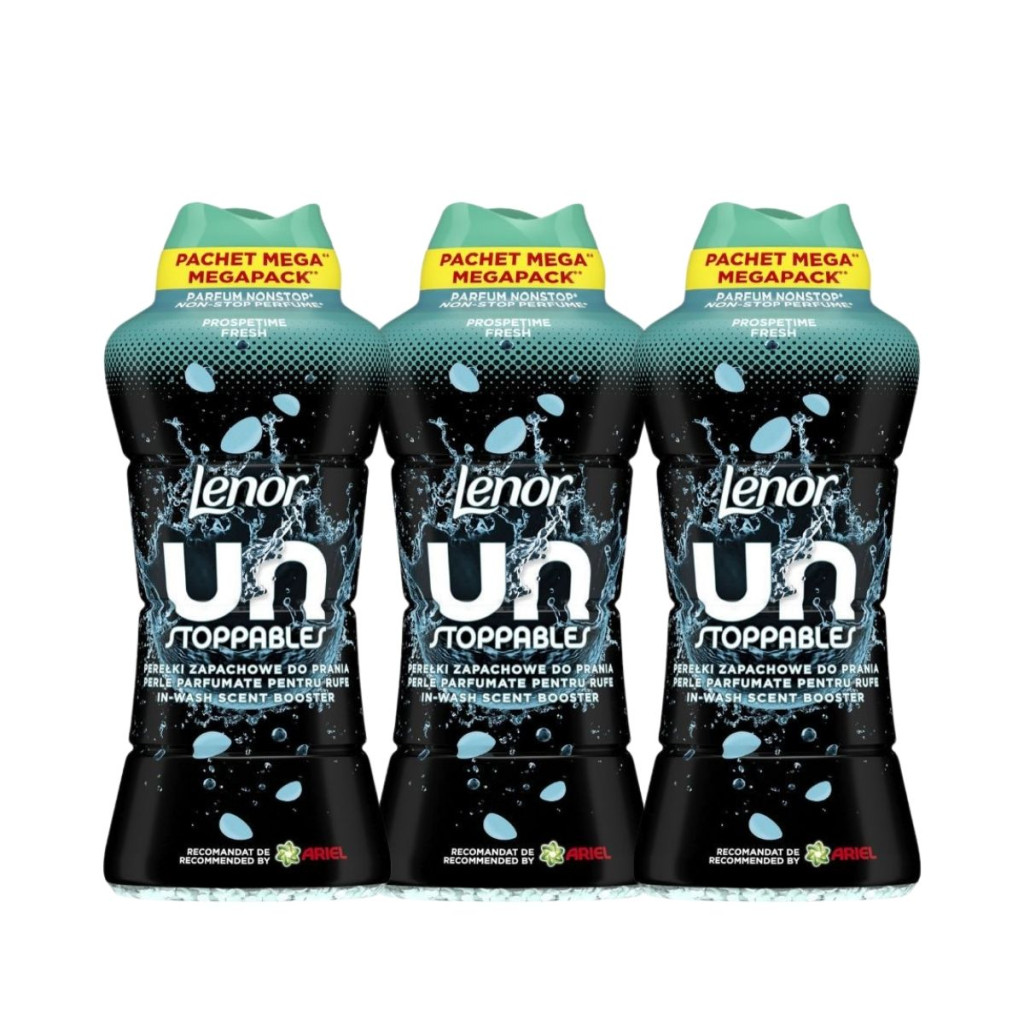 INGYENES  SZÁLLÍTÁS - Lenor Unstoppables Fresh illatgyöngy 3x735 g (180 mosás)