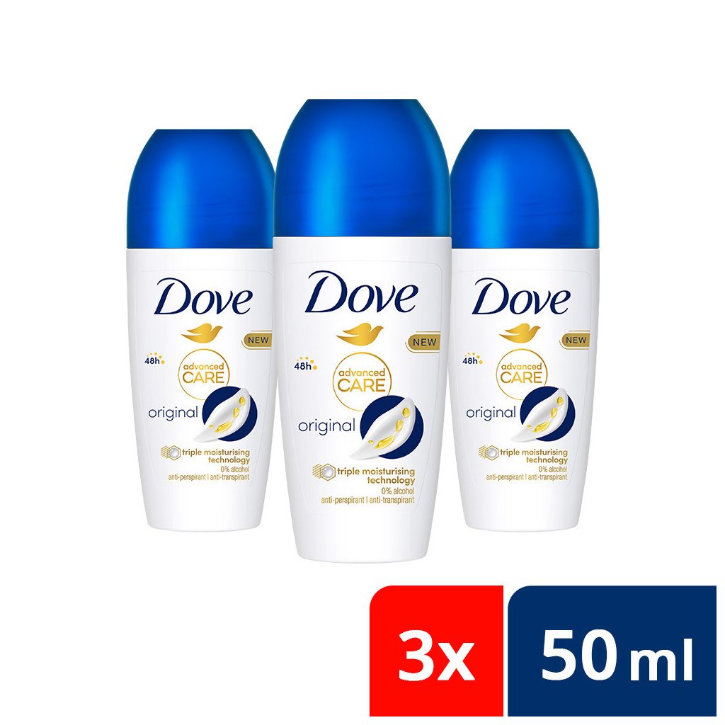 Dove Original golyós izzadásgátló (3x50 ml)