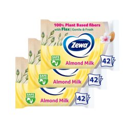 Zewa Almond Milk nedves toalettpapír (3x42 db)