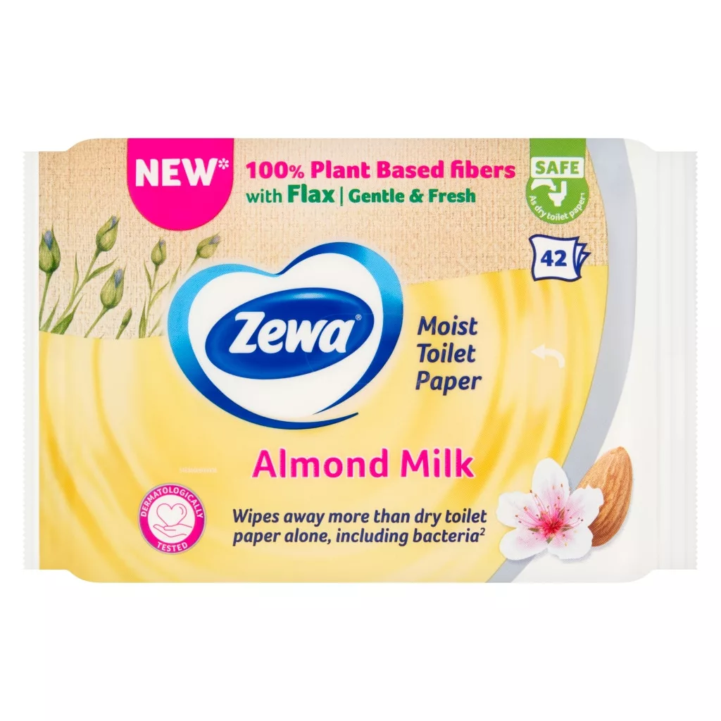 Zewa Almond Milk nedves toalettpapír (3x42 db)