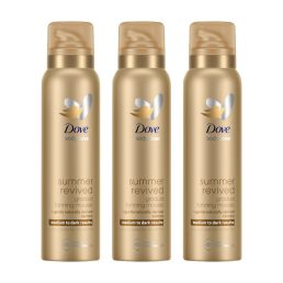   Dove Summer Revived önbarnító hab közepes-sötét árnyalatú bőrre (3x150 ml)