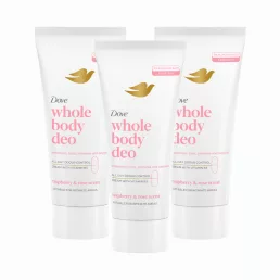 Dove Whole Body Raspberry & Rose dezodor krém (3x75 ml)