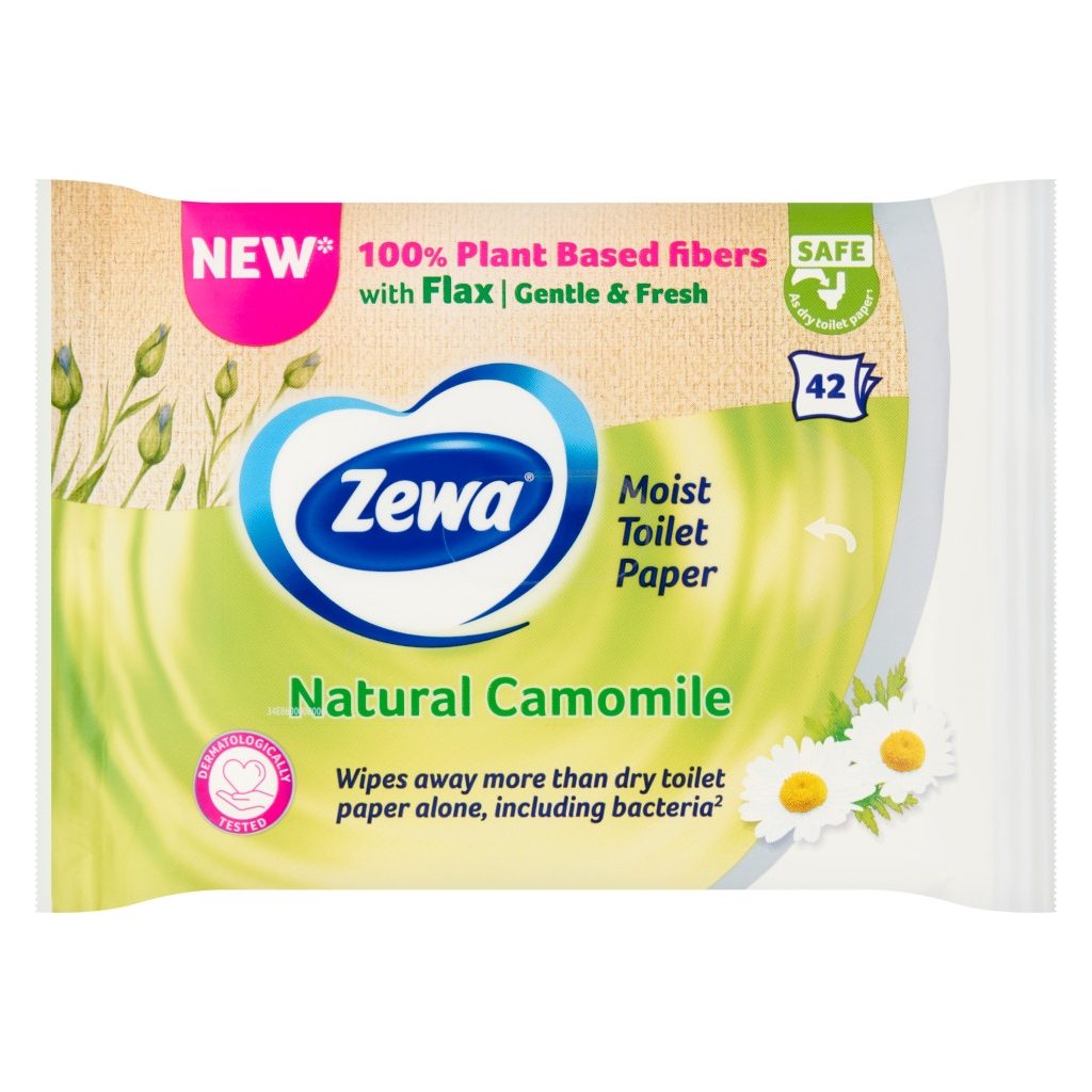 Zewa Natural Camomile nedves toalettpapír (3x42 db)