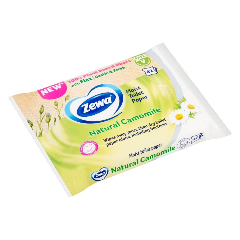 Zewa Natural Camomile nedves toalettpapír (3x42 db)