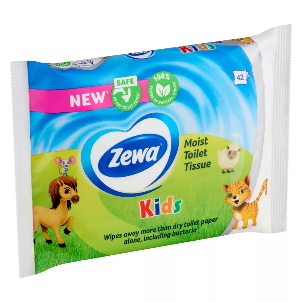 Zewa Kids nedves toalettpapír (3x42 db)