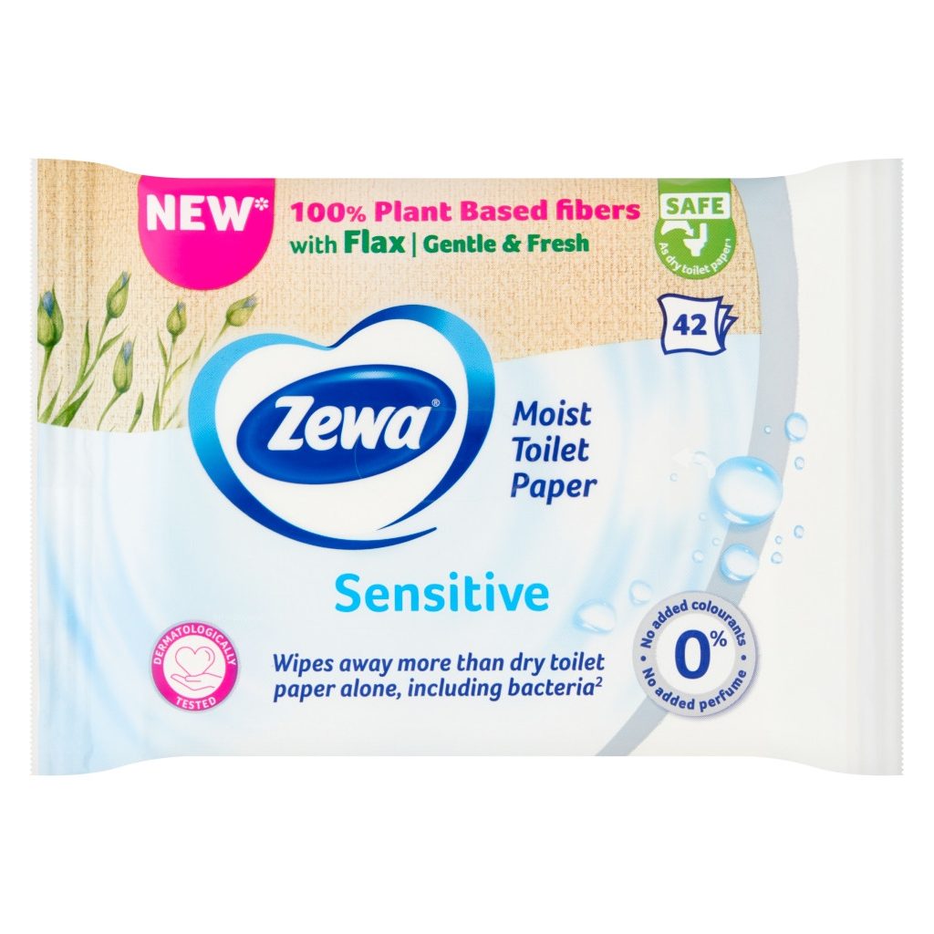Zewa Sensitive nedves toalettpapír (3x42 db)