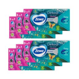   Zewa Deluxe Magic Garden 3 rétegű illatosított papír zsebkendő (6x90 db)