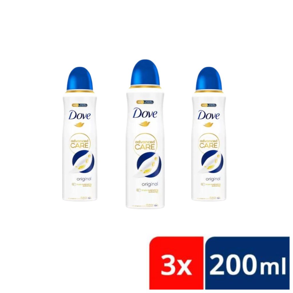 Dove Original izzadásgátló spray 3x200 ml