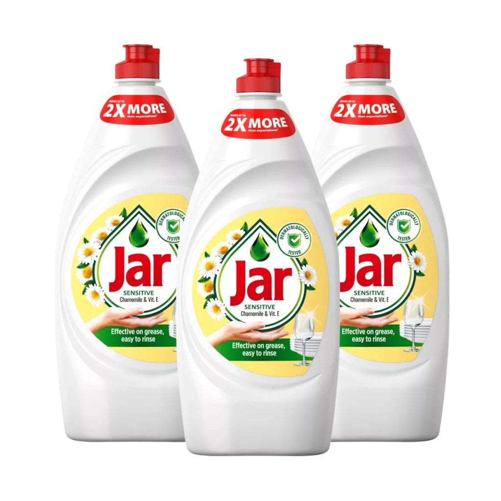 Jar Sensitive mosogatószer kamillával (3x900 ml)