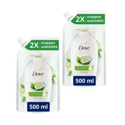   Dove Refreshing Care folyékony krémszappan utántöltő (2x500 ml) + AJÁNDÉK gua sha kő