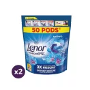 Lenor PODS® April Fresh Univerzális Mosókapszula 2x50 db (100 mosás)