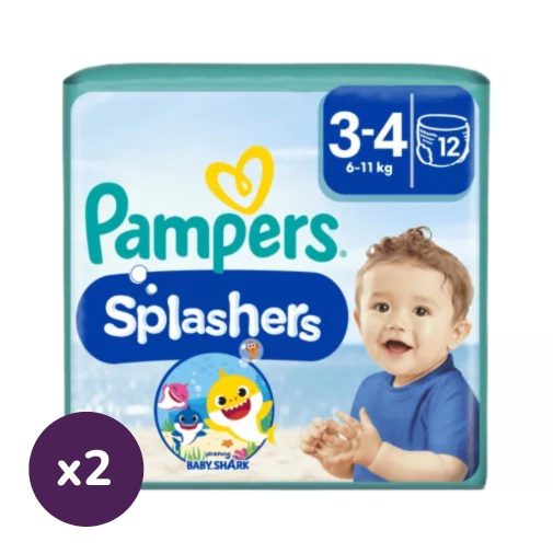 Pampers Splashers úszópelenka, méret: 3-4 (6-11 kg), 1+1, 24 db