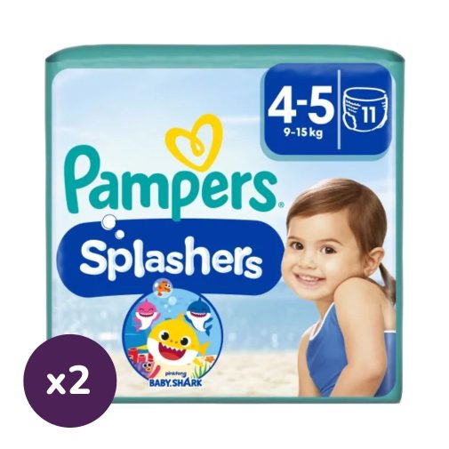 Pampers Splashers úszópelenka, méret: 4-5 (9-15 kg), 1+1, 22 db