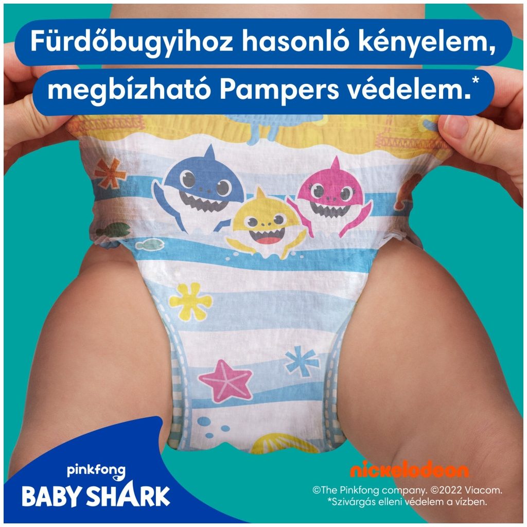 Pampers Splashers úszópelenka, méret: 4-5 (9-15 kg), 1+1, 22 db + ajándék Mancs Őrjárat törölköző