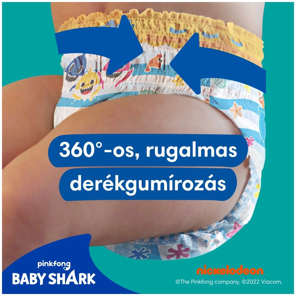 Pampers Splashers úszópelenka, méret: 4-5 (9-15 kg), 1+1, 22 db + ajándék Mancs Őrjárat törölköző