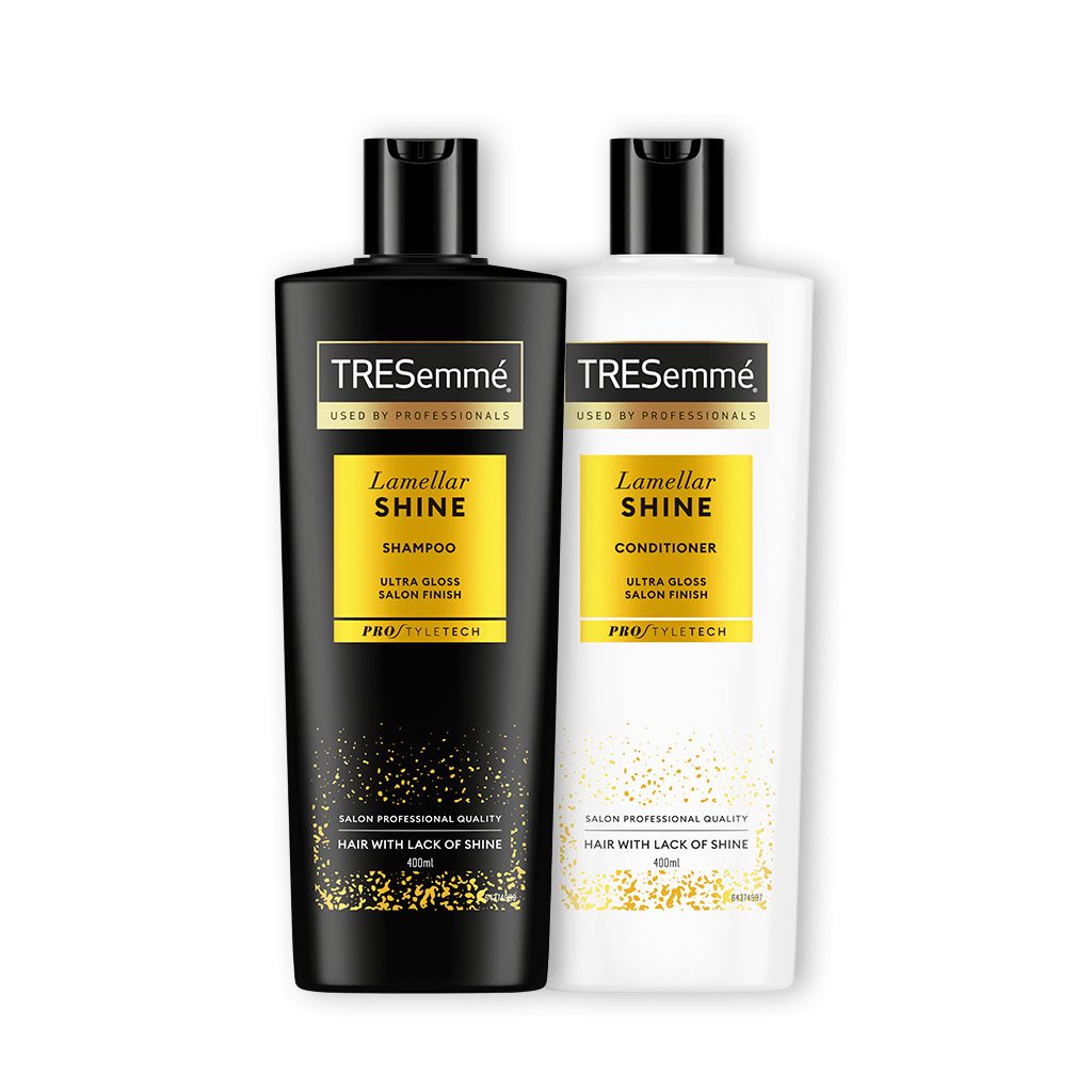 TRESemmé Lamellar csomag a fényes hajért sampon (400 ml) + balzsam (400 ml)