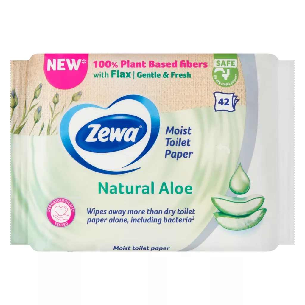 Zewa Aloe Vera nedves toalettpapír (3x42 db)