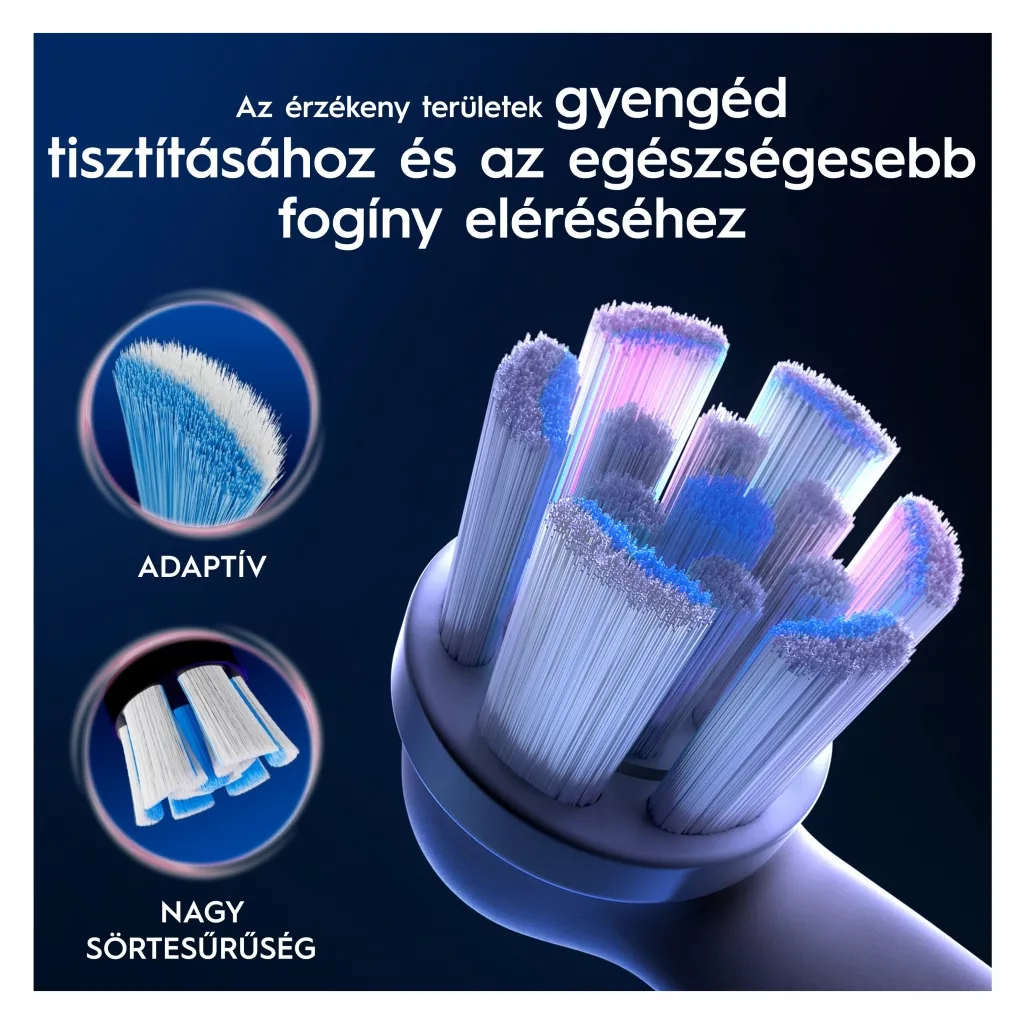 INGYENES SZÁLLÍTÁS - Oral-B iO Gentle Care elektromos fogkefe pótfej, fehér (8 db)