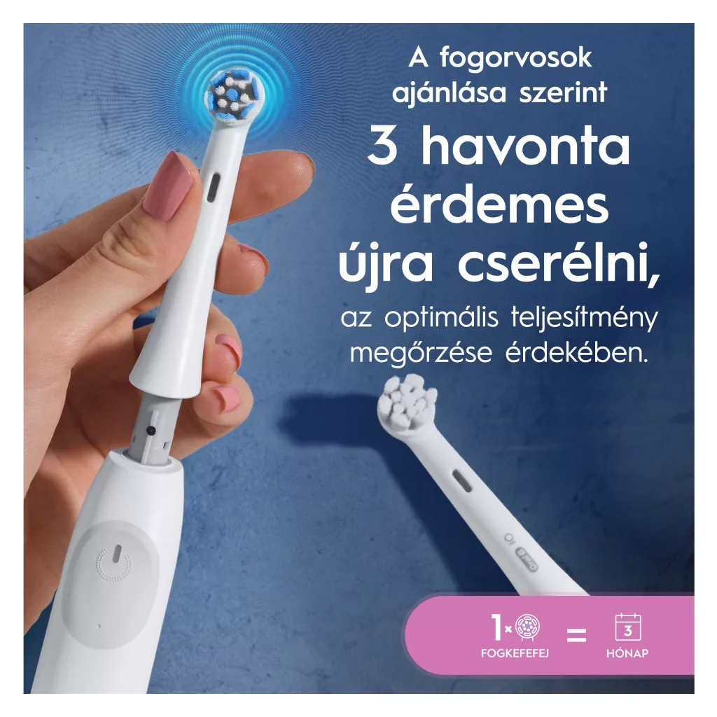 INGYENES SZÁLLÍTÁS - Oral-B iO Gentle Care elektromos fogkefe pótfej, fehér (8 db)