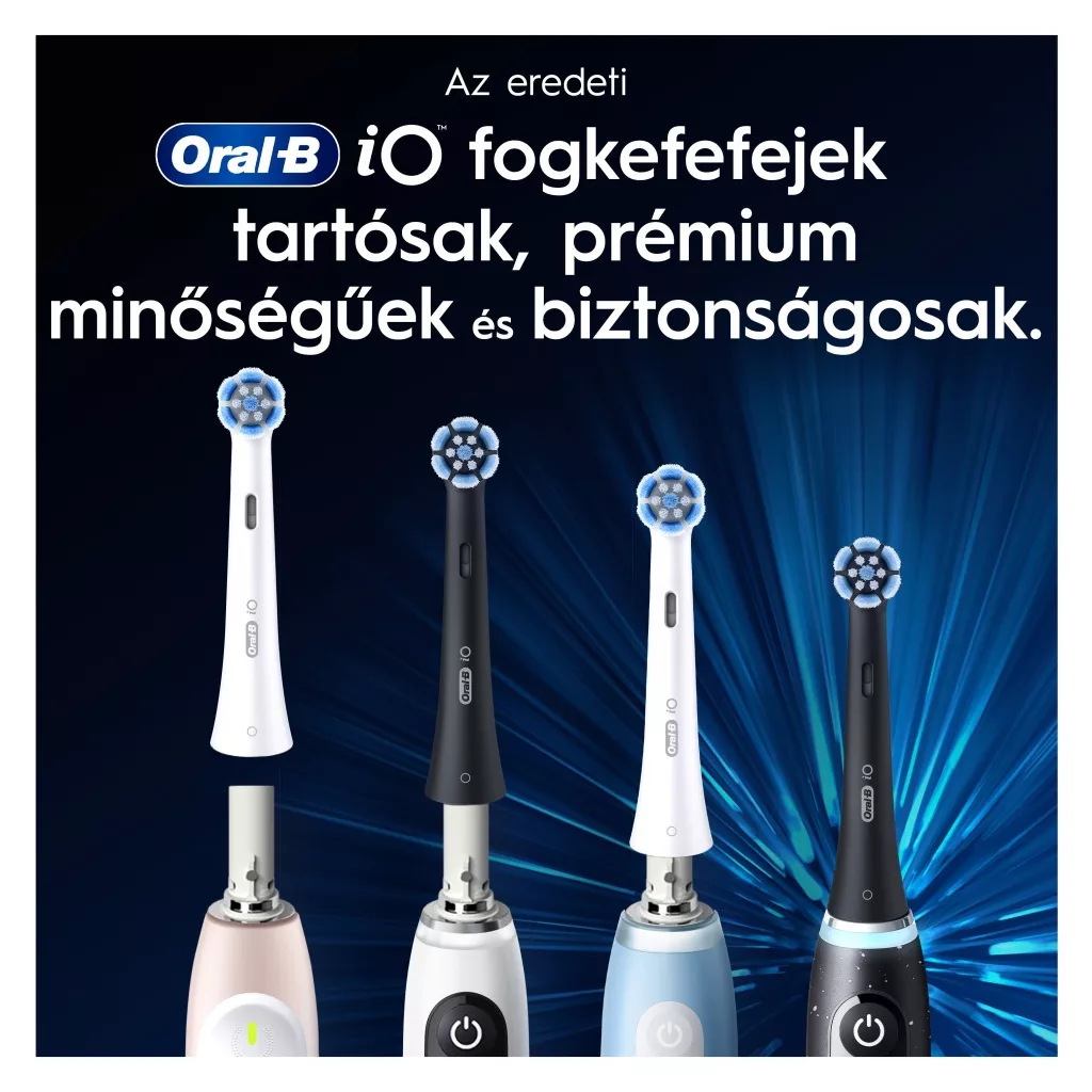 INGYENES SZÁLLÍTÁS - Oral-B iO Gentle Care elektromos fogkefe pótfej, fehér (8 db)