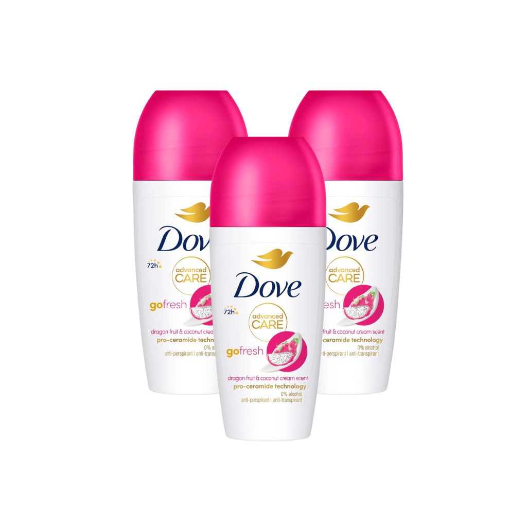 Dove Advanced Care Go Fresh Dragon Fruit & Coconut Cream Scent izzadásgátló (3x50 ml)