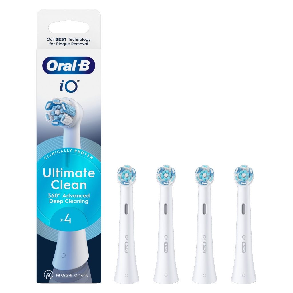 Oral-B iO Ultimate Clean elektromos fogkefe pótfej, fehér (8 db)