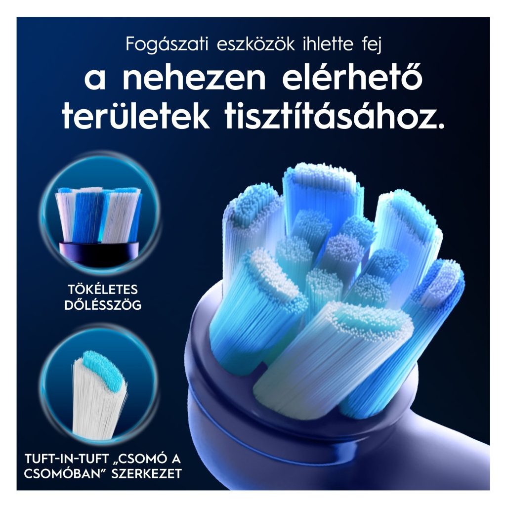 Oral-B iO Ultimate Clean elektromos fogkefe pótfej, fehér (8 db)