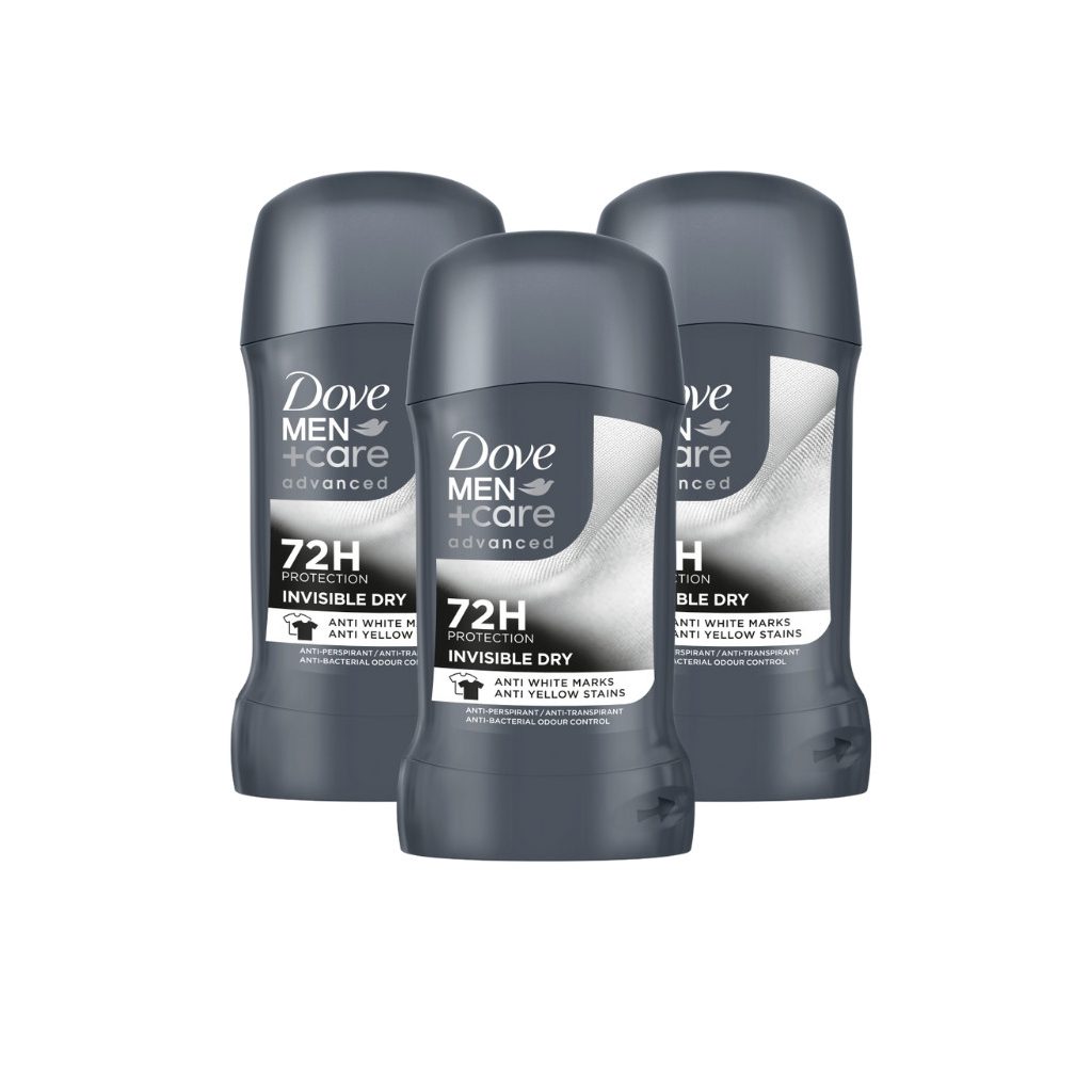 Dove Men+Care Advanced Invisible Dry izzadásgátló stift (3x50 ml)