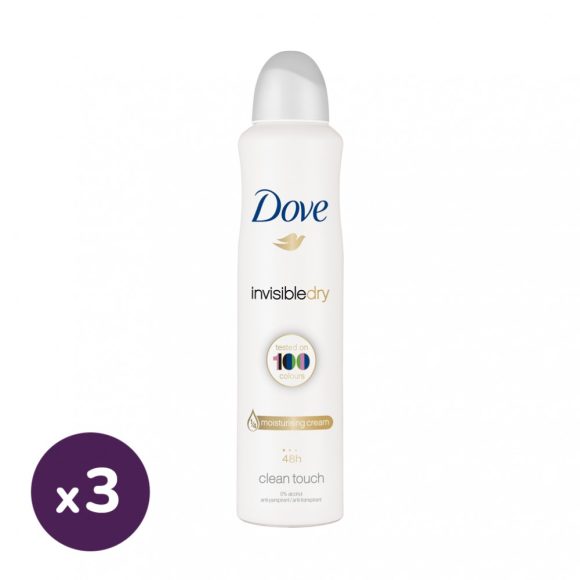 Dove Invisible Dry izzadásgátló spray 3x250 ml
