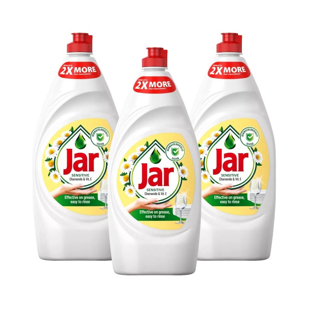 Jar Sensitive mosogatószer kamillával (3x900 ml)
