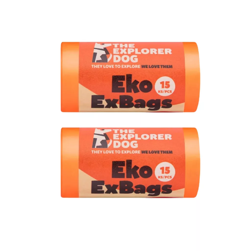 EXPLORER DOG Kutyaürülék zacskó újrahasznosított anyagokból (2x15 db)