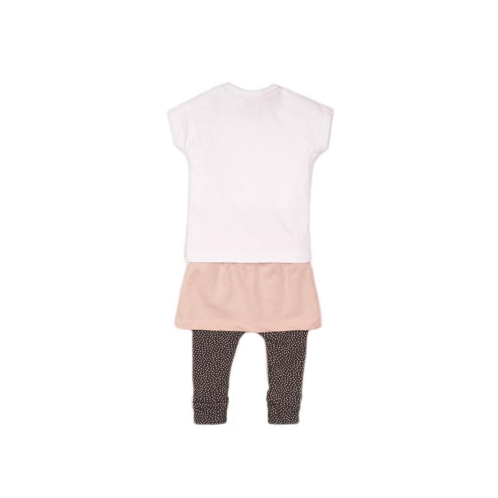 DIRKJE 3 részes szett szoknyával 86 White+Smokey Pink+Smokey Grey+aop