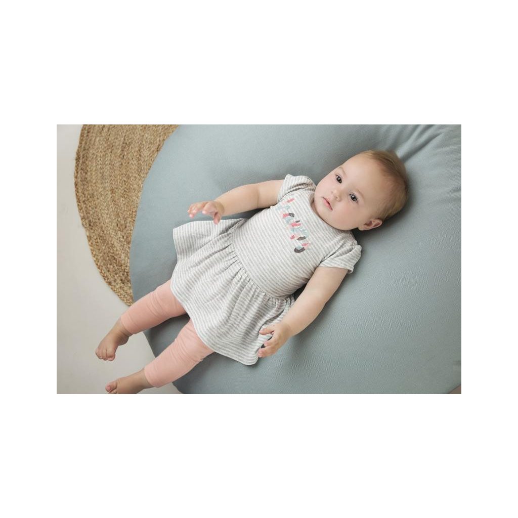 DIRKJE 2 részes szett 80 Grey Melange+Dusty Pink