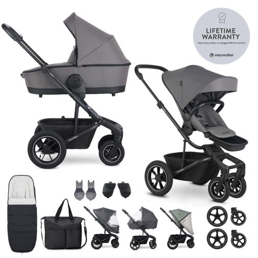 EASYWALKER Kombinált babakocsi Harvey⁵ Pebble Grey XXL AIR