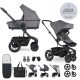 EASYWALKER Kombinált babakocsi Harvey⁵ Pebble Grey XXL AIR