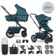 EASYWALKER Kombinált babakocsi Harvey⁵ Premium Jade Green XXL AIR