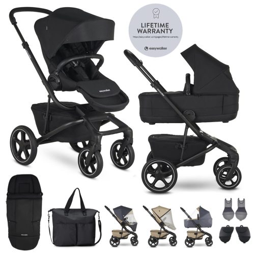 EASYWALKER Kombinált babakocsi Jimmey Pepper Black XXL RWS