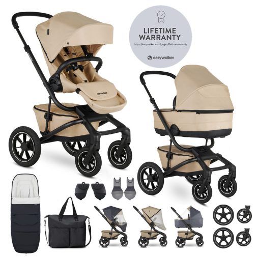 EASYWALKER Kombinált babakocsi Jimmey Sand Taupe XXL AIR + RWS