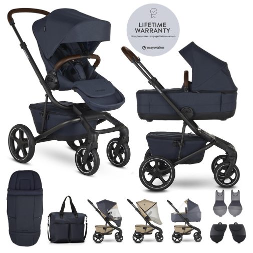 EASYWALKER Kombinált babakocsi Jimmey Indigo Blue XXL RWS